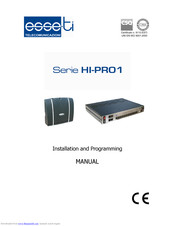 Esse-ti Hi-Pro 412 Rack (ISDN) Installation And Programming Manual