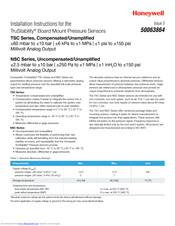 Honeywell TruStability TSC Series Installation Instructions Manual