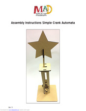 mad Simple Crank Automata Assembly Instructions Manual