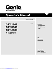 Genie Lift Tools GS-3369 Operator's Manual