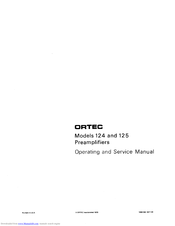 Ortec 124 Operating And Service Manual