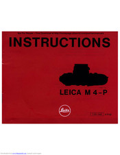 Leica M4-P Instructions Manual