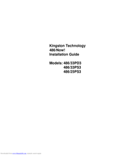 Kingston Technology 486/Now! Installation Manual