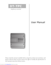 Intelligent Home DT-TPC User Manual