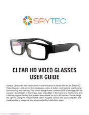 Spytec CLEAR HD VIDEO GLASSES User Manual