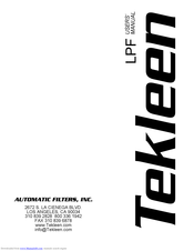 Tekleen LPF12P User Manual