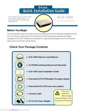 D-Link DLB-1200 Quick Installation Manual