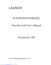 Launch TLT245AT User Manual