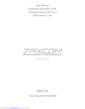 Zaxcom QRX235 User Manual