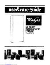 Whirlpool ETl8AK Use & Care Manual