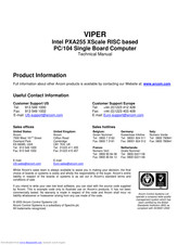Arcom VIPER-400-M64-F16 Technical Manual
