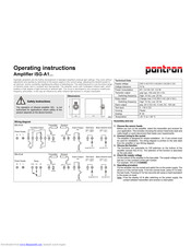 Pantron ISG-A1 Series Operating Instructions