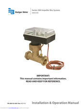 Badger Meter 380HS Installation & Operation Manual