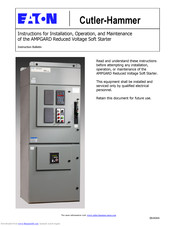 Eaton AMPGARD Series Instructions For Installation, Use And Maintenance Manual
