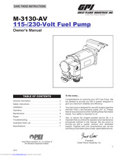 Gpi M-3130-AV Owner's Manual
