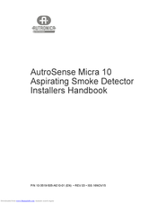 Autronica AutroSense Micra 10 Installer's Handbook