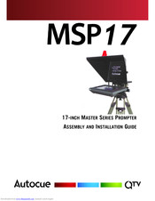 AUTOCUE MSP17 Assembly And Installation Manual