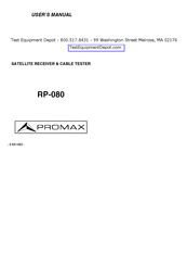 Promax RP-080 User Manual