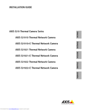 Axis Q19 Series Installation Manual