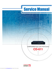 Inter-m CD-611 Service Manual