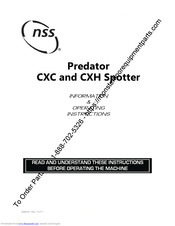 NSS Predator CXC Information & Operating Instructions