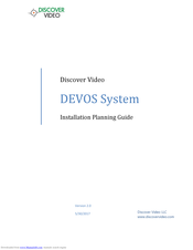 Discover Video DEVOS 16H Installation Planning Manual