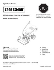 Craftsman 486.248476 Operator's Manual