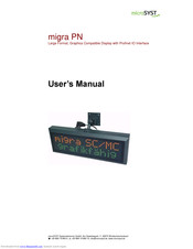 Microsyst migra PN User Manual