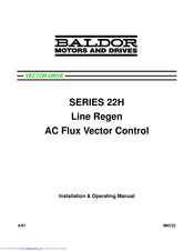 Baldor 22H series Installation & Operating Manual