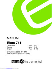 Elma Instruments 711 User Manual