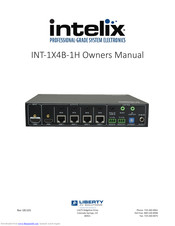 Intelix INT-1X4B-1H Owner's Manual