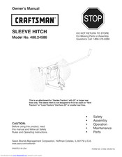 Craftsman 486.24586 Owner's Manual