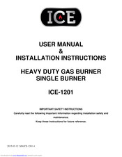 Ice ICE-1201 User's Manual & Installation Instructions