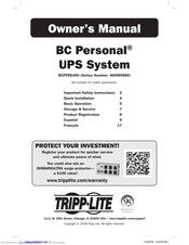Tripp Lite BCPERS450 Owner's Manual