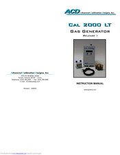 ACD CAL 2000 LT Instruction Manual