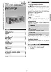 Kromschroder BGT SA-8U/1DP Operating Instructions Manual