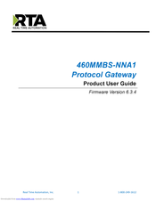RTA 460MMBS-NNA1 Product User Manual