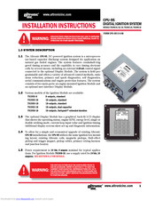 altronic CPU-95 Installation Instructions Manual