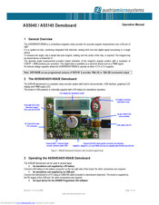 austriamicrosystems AS5145B Operation Manual
