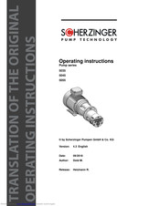 Scherzinger 5055 Series Operating Instructions Manual