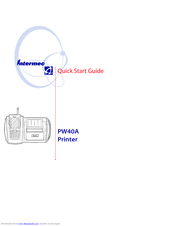 Intermec PW40A Quick Start Manual