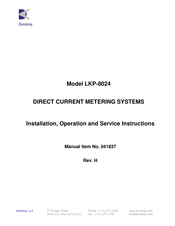DynAmp LKP-8024 Installation, Operation And Service Instructions