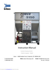 Intec FORCE 5150 Instruction Manual