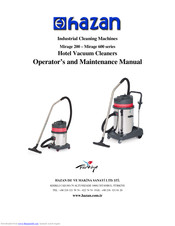 HAZAN Mirage 600 series Operator And  Maintenance Manual