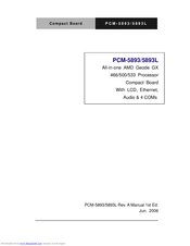Aaeon PCM-5893L User Manual