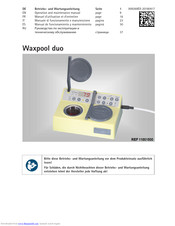 bredent Waxpool duo Operation And Maintenance Manual