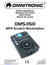 Omnitronic DMS-1150 Operating Instructions Manual