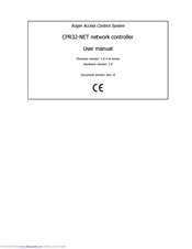 Roger CPR32-NET User Manual