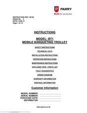 PARRY BT1 Installation Instructions Manual