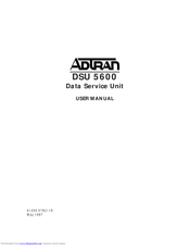 ADTRAN DSU 5600 User Manual